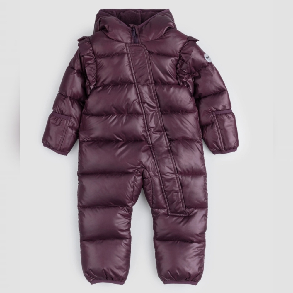 NWT Miles The Label Hooded Pram Snowsuit Size 6 Months